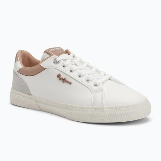 Zdjęcie produktu Buty damskie Pepe Jeans Kenton Court golden ochre brown Biały