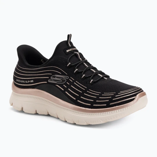 Zdjęcie produktu Buty damskie SKECHERS Summits Plus Soft Luster black / rose gold