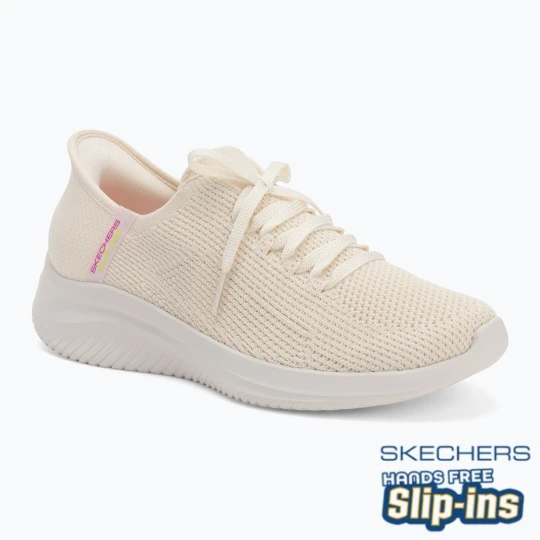 Zdjęcie produktu Buty damskie SKECHERS Ultra Flex 3.0 Elevated Motion beige Biały