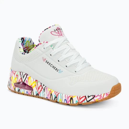 Zdjęcie produktu Buty damskie SKECHERS Uno Loving Love white / multi