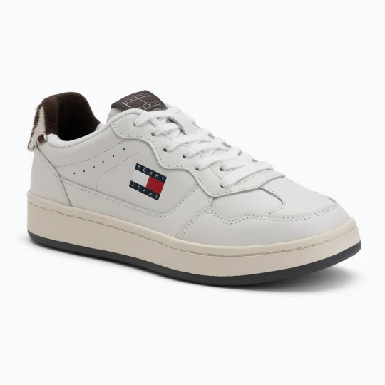 Zdjęcie produktu Buty damskie Tommy Hilfiger Archive 98 Calf Hair Tab ecru / dark coffe Biały