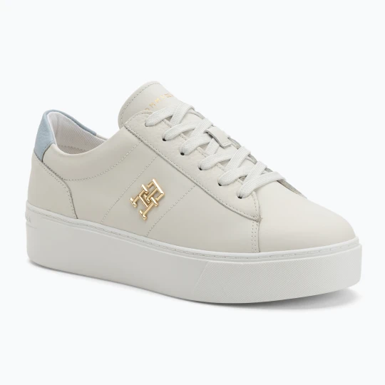 Zdjęcie produktu Buty damskie Tommy Hilfiger Platform Court ecru / breezy blue Beżowy