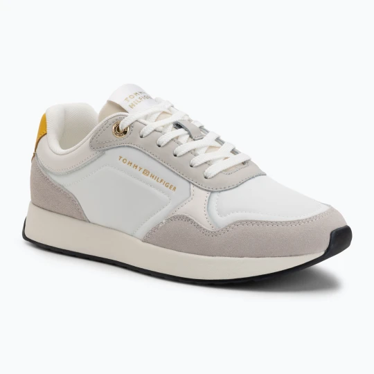 Zdjęcie produktu Buty damskie Tommy Hilfiger Runner coastal taupe / ecru / yellow Biały