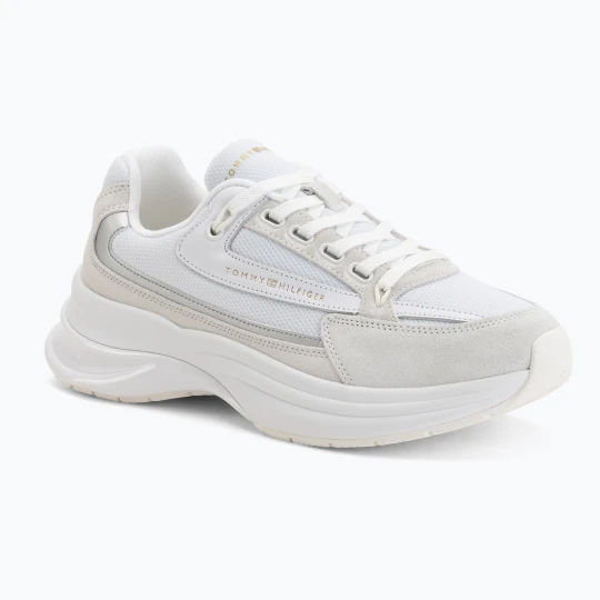 Zdjęcie produktu Buty damskie Tommy Hulfiger Sporty Chic Runner white Tommy Hilfiger