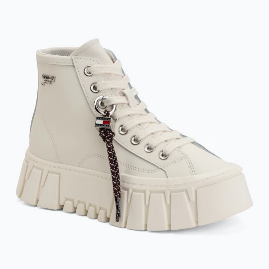 Zdjęcie produktu Buty damskie Tommy Jeans Platform Sneaker Leather MC ecru Tommy Hilfiger Beżowy
