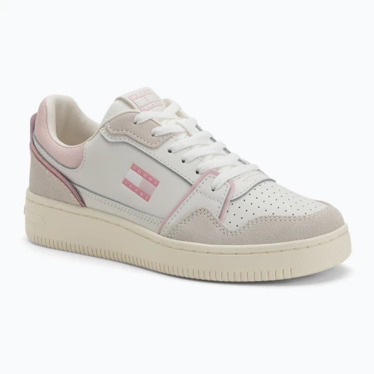 Zdjęcie produktu Buty damskie Tommy Jeans Retro Basket ecru / misty pink Biały