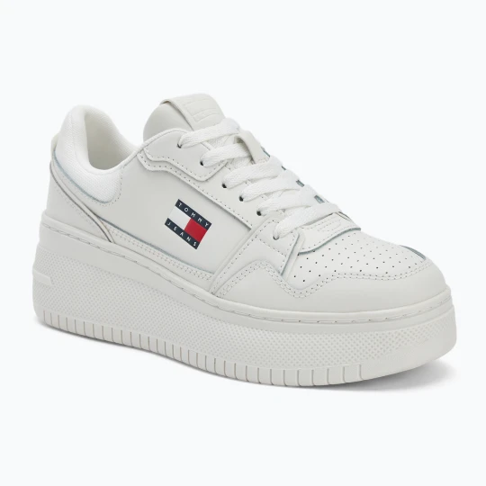 Zdjęcie produktu Buty damskie Tommy Jeans Retro Basket Flatform ecru Beżowy