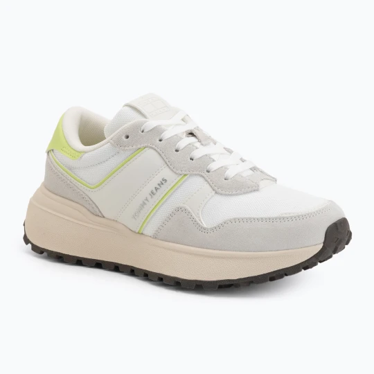 Zdjęcie produktu Buty damskie Tommy Jeans Sporty Runner lime essence / ivory Biały