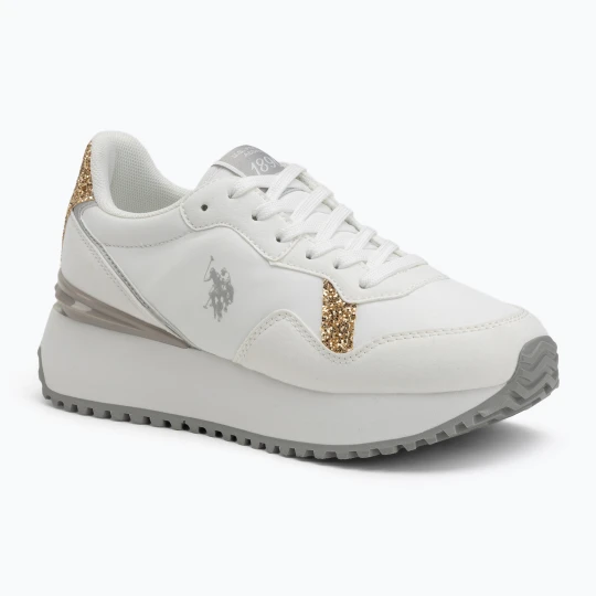 Zdjęcie produktu Buty damskie U.S. Polo Assn. BAYLE003C white / gold