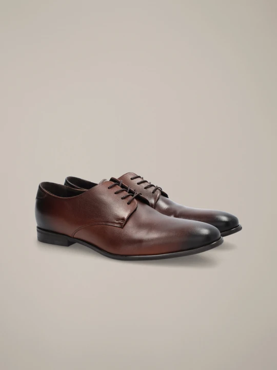 Zdjęcie produktu Buty Derby Dover Brązowe Lancerto