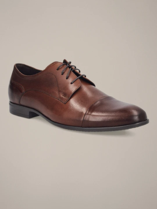 Zdjęcie produktu Buty Derby Mariot Brązowe Lancerto