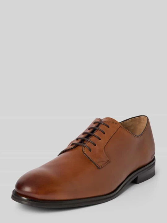 Zdjęcie produktu Buty derby skórzane sznurowane model ‘pero kleitos’ JOOP! Koniakowy