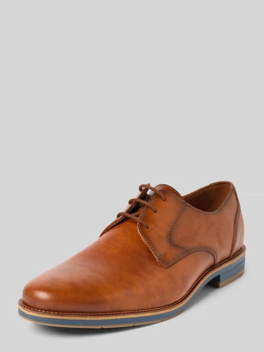 Zdjęcie produktu Buty derby skórzane z ozdobnymi szwami Lloyd Jasnobrązowy
