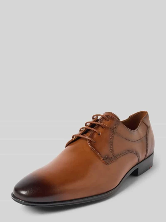 Zdjęcie produktu Buty derby skórzane z ozdobnymi szwami model ‘CORE’ Lloyd Koniakowy