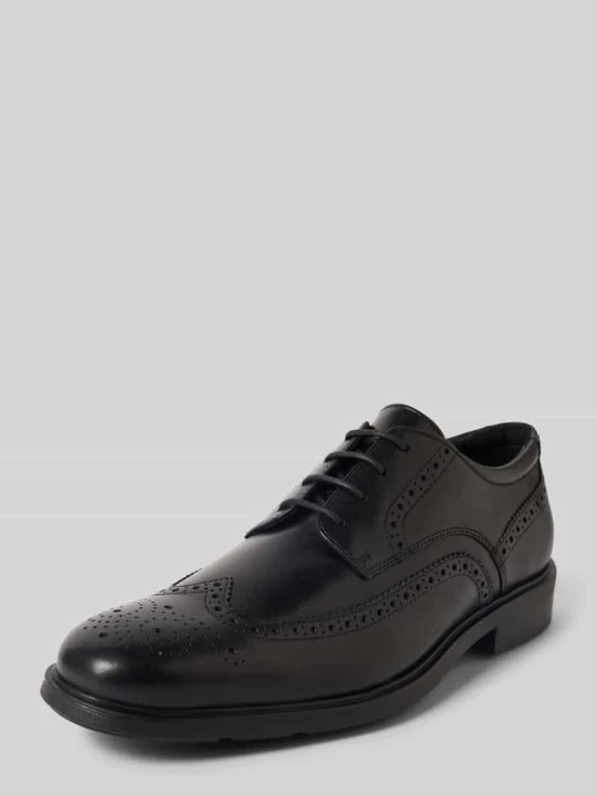 Zdjęcie produktu Buty derby ze skóry model ‘DUBLIN’ Geox Czarny