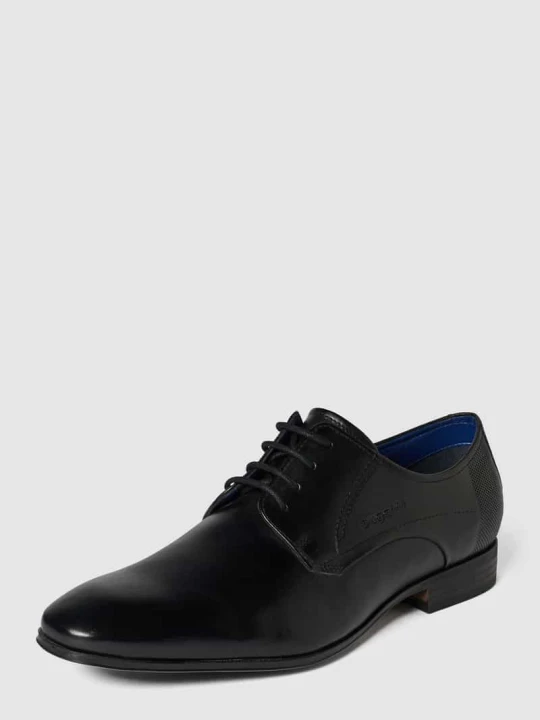 Zdjęcie produktu Buty derby ze skóry model ‘Mattia’ Bugatti Czarny