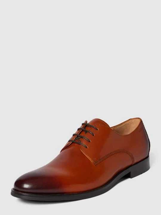 Zdjęcie produktu Buty derby ze skóry model ‘SEBASTIAN’ Digel Koniakowy