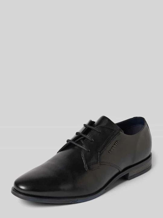Zdjęcie produktu Buty derby ze skóry naturalnej model ‘GAPO’ Bugatti Czarny