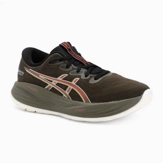 Zdjęcie produktu Buty do biegania damskie ASICS Gel-Cumulus 27 GTX brown stone/dark pink clay