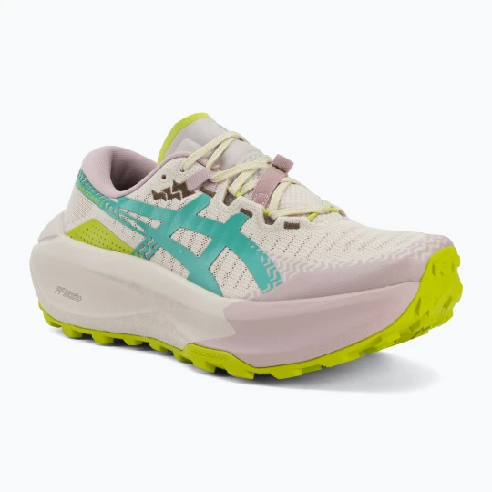 Zdjęcie produktu Buty do biegania damskie ASICS Trabuco Max 5 mineral beige/aurora green