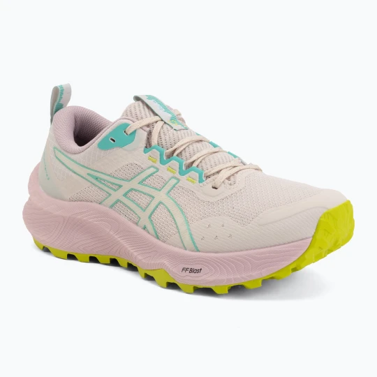 Zdjęcie produktu Buty do biegania damskie ASICS Trabuco Terra 3 mineral beige / aurora green Różowy