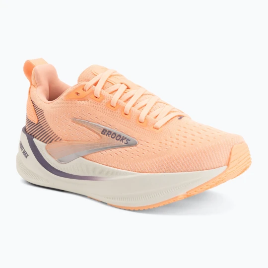 Zdjęcie produktu Buty do biegania damskie Brooks Ghost Max 4 cyber peach / grape / bluewash Pomarańczowy