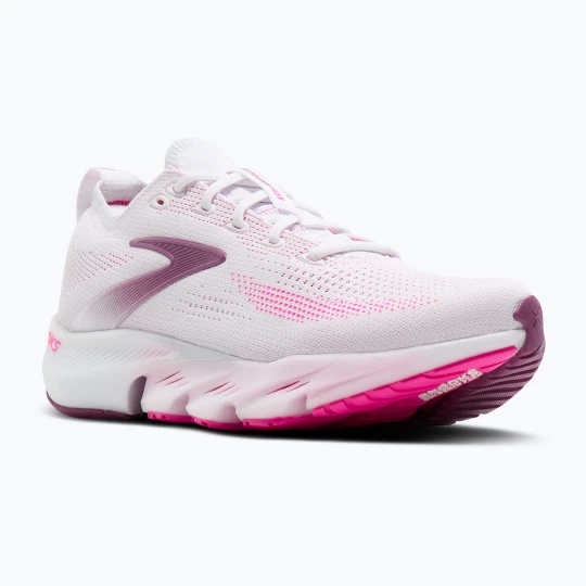 Zdjęcie produktu Buty do biegania damskie Brooks Glycerin Flex white / cyber pink / argyle