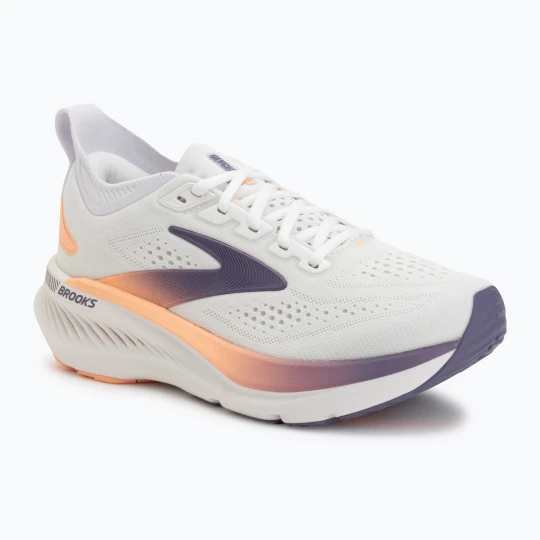 Zdjęcie produktu Buty do biegania damskie Brooks Glycerin GTS 23 white/mulled grape/clear