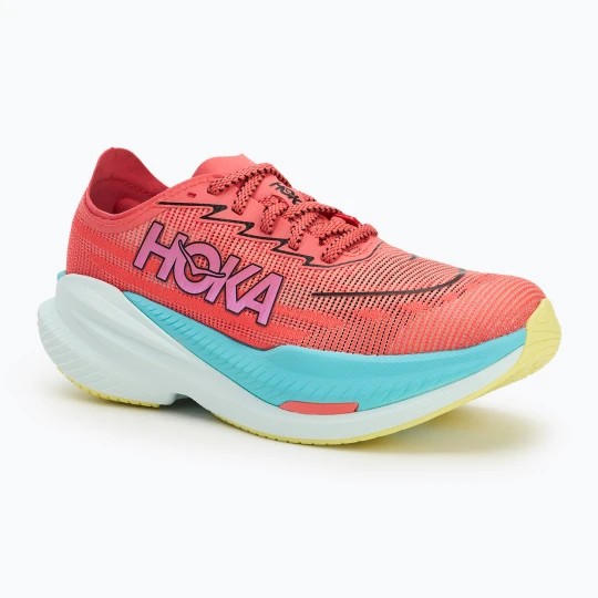 Zdjęcie produktu Buty do biegania damskie HOKA Mach X 2 grapefruit/electric coral Czerwony