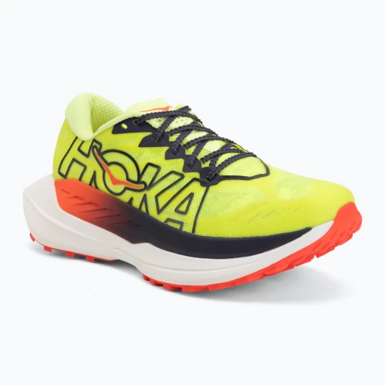 Zdjęcie produktu Buty do biegania damskie HOKA Rocket X Trail neon yuzu / neon flame Żółty