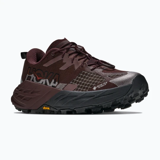 Zdjęcie produktu Buty do biegania damskie HOKA Speedgoat 7 GTX deep mauve / black Bordowy