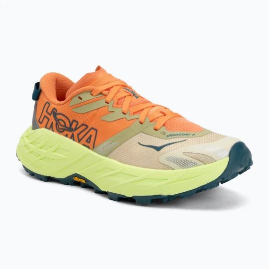 Zdjęcie produktu Buty do biegania damskie HOKA Speedgoat 7 persimmon/neon yuzu Pomarańczowy
