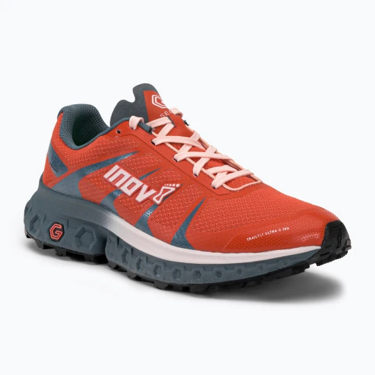 Zdjęcie produktu Buty do biegania damskie Inov-8 Trailfly Ultra G300 Max coral / graphite Czerwony