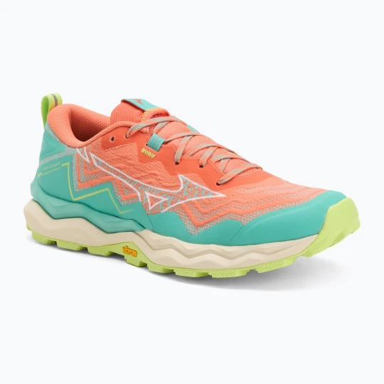 Zdjęcie produktu Buty do biegania damskie Mizuno Wave Daichi 9 fresh salmon / white / sharp green Różowy