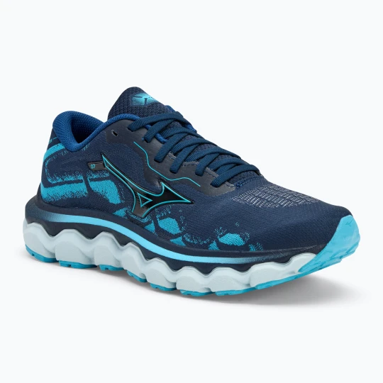Zdjęcie produktu Buty do biegania damskie Mizuno Wave Horizon 7 pageant blue / mercury blue / plein air Granatowy
