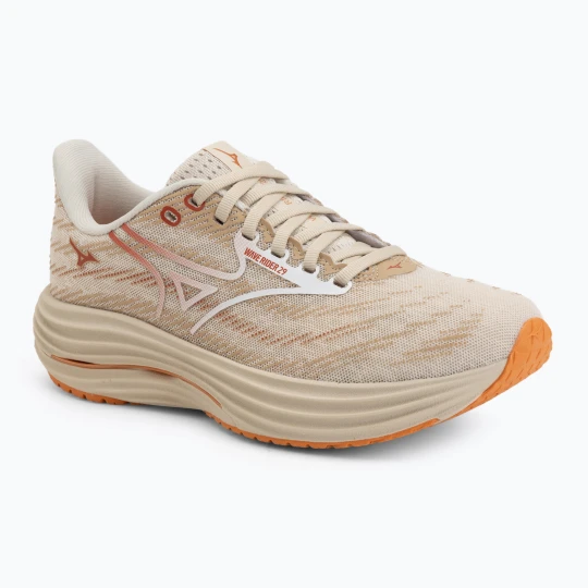 Zdjęcie produktu Buty do biegania damskie Mizuno Wave Rider 29 summer sand / white / autumn sunset Szary