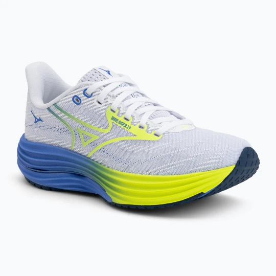 Zdjęcie produktu Buty do biegania damskie Mizuno Wave Rider 29 white/lightning yellow/ultramarine