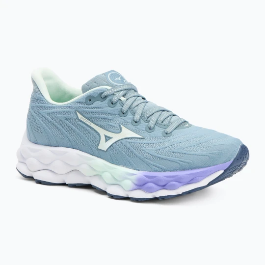 Zdjęcie produktu Buty do biegania damskie Mizuno Wave Sky 8 citadel / hint of mint / paisley purple Niebieski