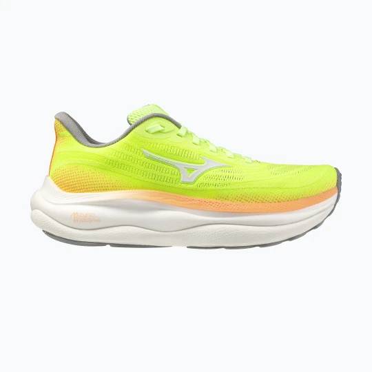 Zdjęcie produktu Buty do biegania damskie Mizuno Wave Sky 9 lime pulp / white / flamingo coral Żółty