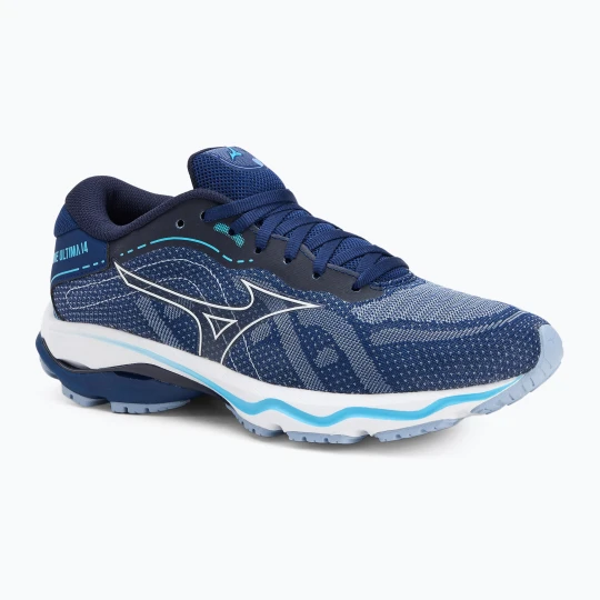 Zdjęcie produktu Buty do biegania damskie Mizuno Wave Ultima 14 white/aquarius Granatowy