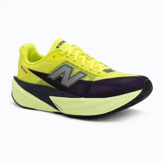 Zdjęcie produktu Buty do biegania damskie New Balance FuelCell Rebel V5 alkaline green / boyseerry / dark silver metallic Żółty