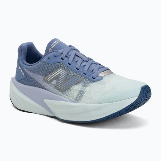 Zdjęcie produktu Buty do biegania damskie New Balance FuelCell Rebel V5 fairweather blue/glint blue Biały