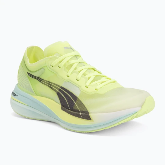 Zdjęcie produktu Buty do biegania damskie PUMA Deviate Nitro Elite Racer yellow / green / blue / grey white / black