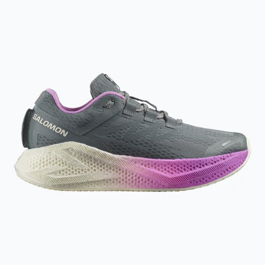 Zdjęcie produktu Buty do biegania damskie Salomon Aero Glide 3 sedona sage/vanilla ice/cyclamen Szary