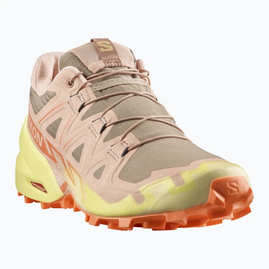 Zdjęcie produktu Buty do biegania damskie Salomon Speedcross 6 burro / sunny lime / almond cream Brązowy