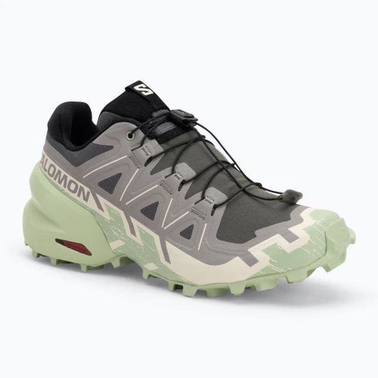 Zdjęcie produktu Buty do biegania damskie Salomon Speedcross 6 castlerock / vanilla ice / smoke green Szary