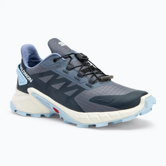 Zdjęcie produktu Buty do biegania damskie Salomon Supercross 4 grisaille / white / cashmere blue Szary
