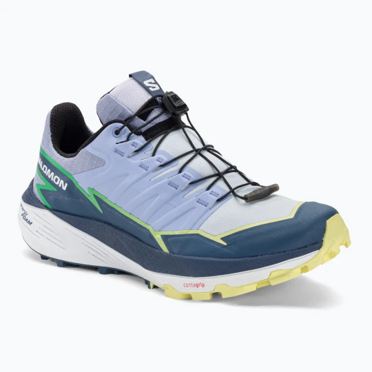 Zdjęcie produktu Buty do biegania damskie Salomon Thundercross heather / flint stone / charlock Niebieski