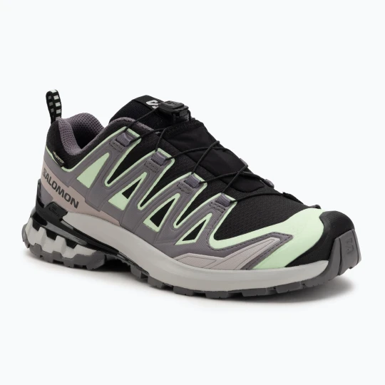 Zdjęcie produktu Buty do biegania damskie Salomon XA PRO 3D V9 GTX black/patina green/gray violet Szary