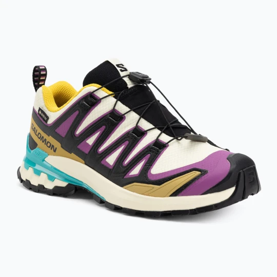 Zdjęcie produktu Buty do biegania damskie Salomon XA PRO 3D V9 GTX transparent yellow/black/waterfall Beżowy
